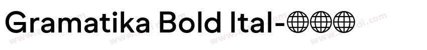 Gramatika Bold Ital字体转换